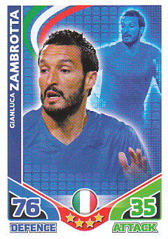 Gianluca Zambrotta Italy 2010 World Cup Match Attax #134